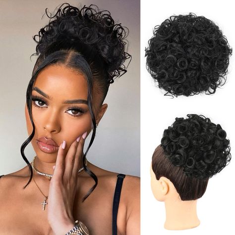 Low Bun Wig Hairstyles, Shayla Wedding, Sneaker Gala, High Bun Hairstyle, 16 Hairstyles, Natural Hair Updo Wedding, Cornrow Updo, Fake Hair Buns, Black Hair Bun