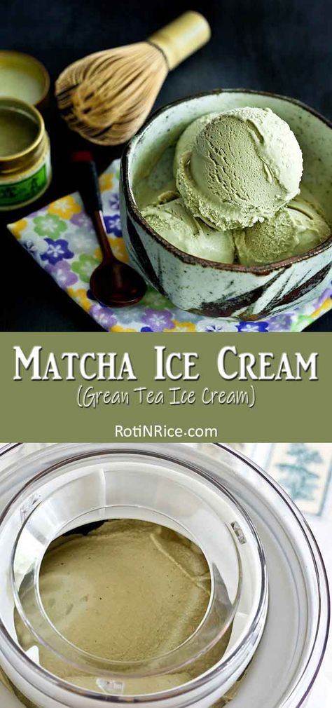 Matcha Coconut Ice Cream, Matcha Green Tea Ice Cream, Green Tea Ice Cream Recipe With Machine, Homemade Matcha Ice Cream, Green Tea Dessert Recipe, Ninja Creami Green Tea Ice Cream, Green Tea Ice Cream Recipe, Tea Ice Cream Recipe, Macha Ice Cream