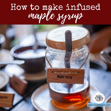 Flavored Maple Syrup, Cinnamon Maple Syrup Recipe, Maple Syrup Benefits, Infused Maple Syrup, Diy Maple Syrup, Carrot Cake Muffin Recipe, Diy Cinnamon, Rosemary Syrup, Maple Syrup Recipes