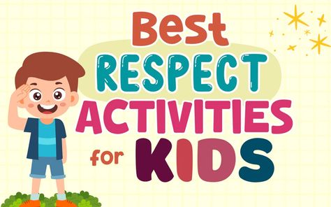 Respect Activities For Kids, Respect Lessons, Responsibility Lessons, Respect Activities, Character Education Posters, Teaching Kids Respect, Teaching Respect, October Festival, Sunday School Classroom