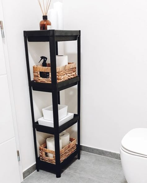 Small Ensuite Storage Ideas, Ensuite Storage Ideas, Shower Products Organization, Art Deco Bedroom Decor, Boys Bathroom Decor, Small Ensuite, Tile Ideas Bathroom, Rental Home Decor, Bathroom On A Budget