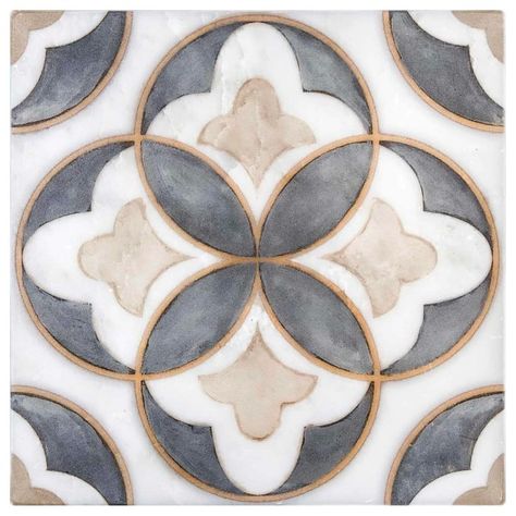 Artisan Stone Tile, Creative Tile, Pattern Tile, Artistic Tile, Tile Inspiration, Stone Tile, Bad Design, Tile Pattern, Beautiful Tile