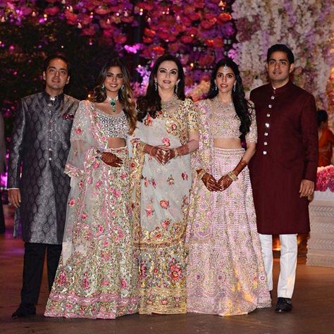 Isha Ambani  has carved her own as a businesswoman and art patron. And while she may be living up to her illustrious legacy professionally, sartorially she is forging her very own path. Whether it’s  walking the red carpet at the Met Gala or wearing a one-off custom designed Valentino lehenga for her wedding reception, Ambani has a closet few can rival. Her extensive wedding wardrobe garnered ample attention (naturally!), and displayed Ambani&apos;s love for Indian wear. Turns o Most Expensive House, Ambani Wedding, Isha Ambani, Nita Ambani, Wedding Wardrobe, Kendall Style, The Met Gala, Vogue India, Expensive Houses