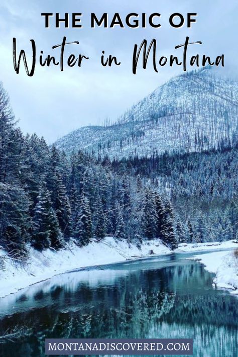 Winter in Montana is a one-of-kind adventure, with tons of amazing things to do, indoors and outdoors - and it’s not just skiing! Plan your dream trip with this guide, covering weather tips, packing, places to go, and the best things to do in Montana in winter. #montana #wintertravel #winterwonderland Living In Montana, Montana In Winter, Things To Do In Montana, Flathead Lake Montana, Montana Winter, Montana Travel, Flathead Lake, Billings Montana, Bozeman Montana