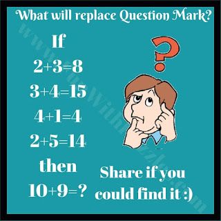 Tricky Math Riddle - from funwithpuzzles ...Answer in Comments... Math Riddles With Answers, Logic Questions, Brain Riddles, Reasoning Questions, Brain Math, Logic Math, Math Logic Puzzles, Upsc Notes, Perimeter Worksheets