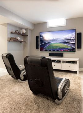 Man Cave Designs, Gamer Room Diy, Room Ideas Men, Modern Game Room, Apartment Wishlist, Contemporary Basement, Game Room Lighting, Boys Game Room, Man Cave Design