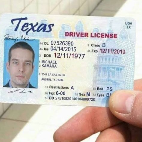 Texas Driving License, License Picture, Driving Theory Test, Driving Theory, Theory Test, Work Permit, Passport Online, Certificates Online, Driving License