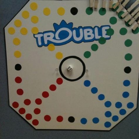 Trouble Board Game Decorations, Trouble Game Decorations, Game Decorations Ideas, Board Game Party Decorations, Board Game Decorations, Vbs 2023 Twists And Turns Decorations, Twist And Turns Vbs 2023, Twist And Turns Vbs, Trouble Board Game