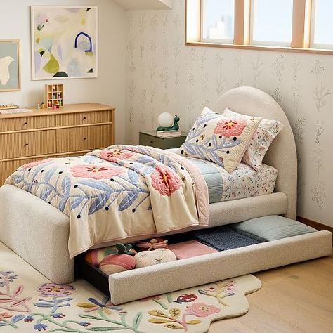 Kids Beds & Loft Beds | West Elm Modern Wood Bed, Beds Loft, Toddler Bedroom Girl, Kids Loft Beds, Loft Beds, West Elm Kids, Crib Toddler Bed, Top Beds, Platform Bed With Storage