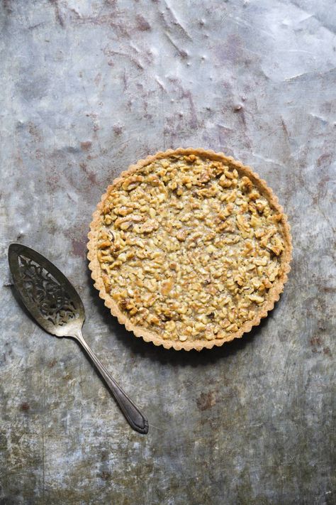 Walnut Tart Recipe, Walnut Tart, Walnut Pie, French Tart, Almond Pound Cakes, Milk Street, Garlic Soup, Thanksgiving Pies, Pastry Shells