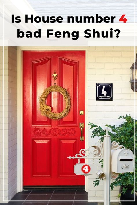 Is your house number lucky or unlucky? What to do if your house number is 4, 44, or 444? Feng Shui House Numbers, Bad Feng Shui, Feng Shui Design, Chinese Background, Feng Shui House, Chinese Zodiac Signs, Fortune Telling, Holistic Living, Number 4