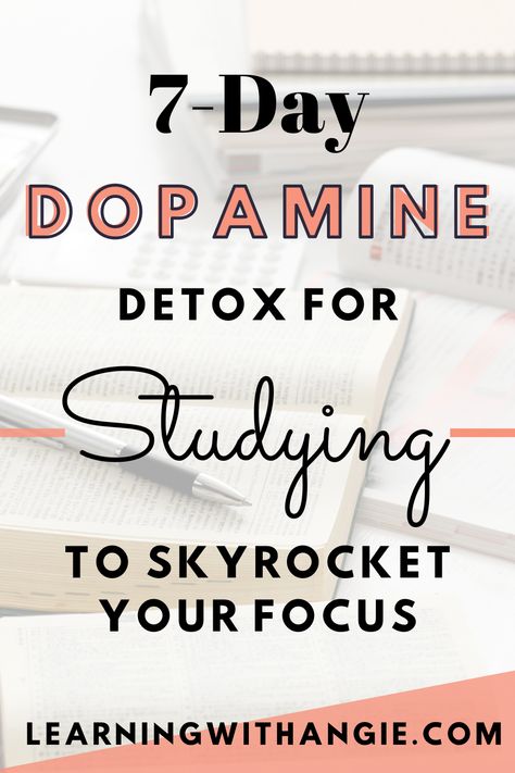 Dopamine Detox Rules, Dopamine Detox Challenge, Dopamine Detox, Focus Study, Study Challenge, Focus Studying, Increase Concentration, 7 Day Detox, Good Leadership Skills