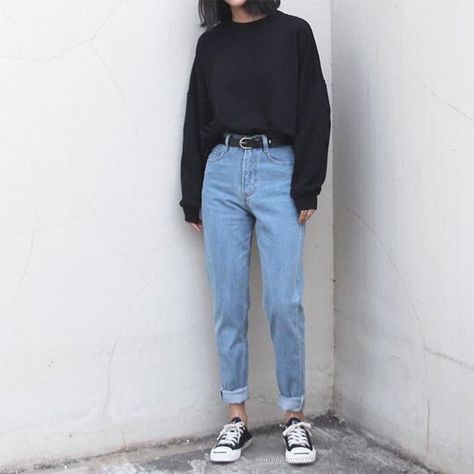 Vintage Boyfriend Jeans, Mama Jeans, Mom Jeans Outfit, Look Retro, Outfit Jeans, Sporty Chic, 가을 패션, Mode Vintage, Mode Inspiration