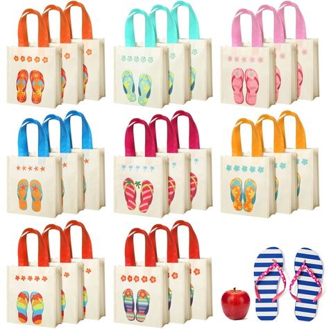 PRICES MAY VARY. Share with Others: you will get 24 pieces of flip flop waterproof beach totes in 8 different styles, 3 pieces for each style; The quantities and styles are sufficient for your daily usage and replacements, you can also share them with others to enjoy the happiness Easy to Carry: the flip flop tote is approx. 7.87 x 8.27 x 2.36 inches, handle length 5.51 inches, portable and lightweight, it can be folded, and the top of the bag has a handle, the right size is suitable for you to Travel Bags For Kids, End Of The Year Party, Kids Pool Party, Summer Favors, Pool Party Kids, Pool Party Favors, Kids Tote Bag, Beach Totes, Bubble Bottle