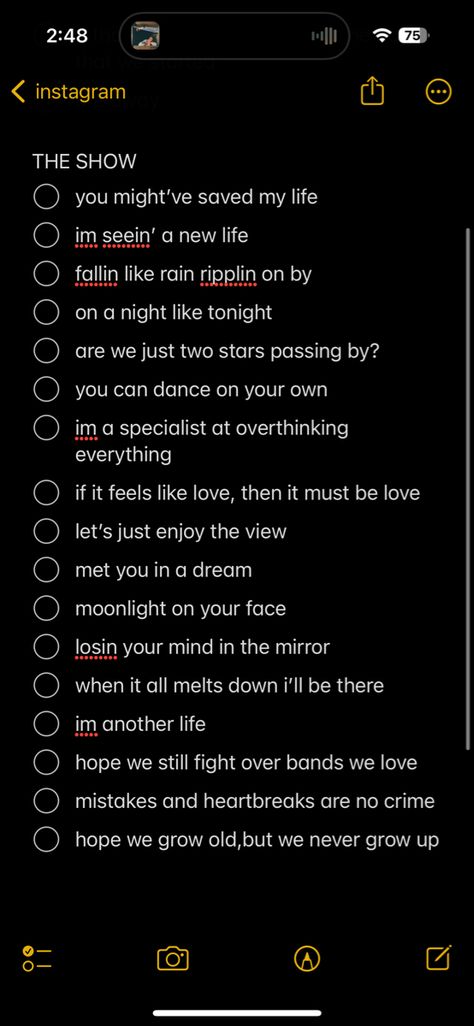 Instagram Captions Lyrics 5sos, Lyrics To Use As Instagram Captions, Fangirl Captions For Instagram, Concerts Caption, Niall Horan Concert Hairstyles, Post Concert Caption, Niall Horan Captions For Instagram, New Year Song Lyrics, Niall Horan Concert Ig Captions