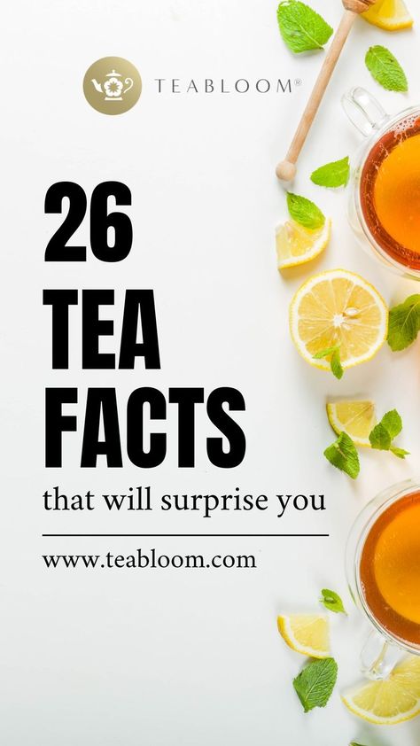 Here are twenty-six strange and entertaining facts about tea that are sure to surprise you. Add them to your mental list of “fun facts” and share them at your next tea party or during friendly chit-chat with your tea-loving friends. Health Benefits Of Tea, Tea Facts, Benefits Of Tea, Tea History, Gold Tea, Tea Health Benefits, Creative Infographic, Tea Benefits, Unusual Things