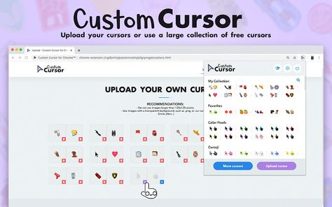 Custom Cursor for Chrome™ - Chrome Web Store Chrome Web Store Extensions Aesthetic, Teacher Productivity, Chrome Book, Custom Cursor, Chrome Web Store, Chrome Web, Remote Learning, Purple Wallpaper, Web Store