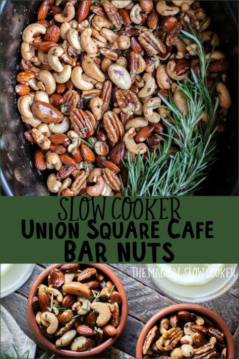 Slow Cooker Union Cafe Bar Nuts - The Magical Slow Coker #crockpot #slowcooker #barnuts #crockpotrecipes the best thing I've ever ate.