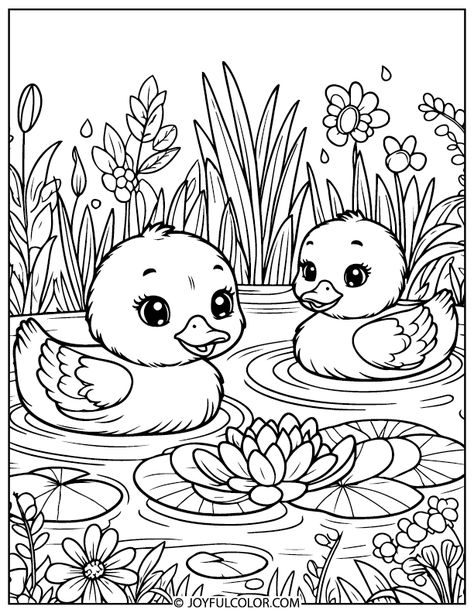 Dog Day 8 - ausmalbilderkinder.de Duck Coloring Sheet, Duck Coloring Pages, Free Christmas Coloring Pages, Detailed Coloring Pages, Dog Day, Kids Travel, Animal Coloring Books, Splash Of Color, Cartoon Coloring Pages