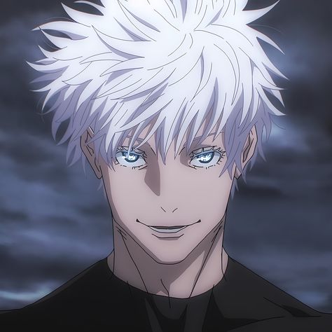 Mad Anime Character, Jujutsu Kaisen Icon Gojo, Anime Dark Icon, Gojo Anime, L Icon, Darwin's Game, Jjk Men, Gojo Saturo, Jujutsu Kaisen Anime