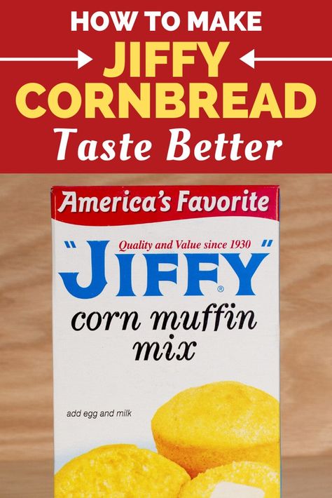 Transform your box of Jiffy muffin mix into extra moist and fluffy cornbread using these simple tips and tricks. How To Make Jiffy Cornbread Better, Jiffy Cornbread Moist, Cornbread With Jiffy Mix, Cornbread With Jiffy, Cornbread Moist, Cornbread Muffins Jiffy, Fluffy Cornbread, Best Cornbread, Jiffy Cornbread Recipes