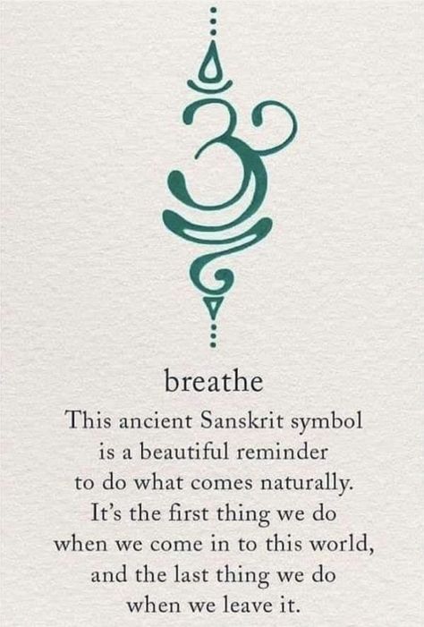 HOW BEAUTIFUL IT MEANS #breathe #smalltottoo #meaningfull #om #tottoo Tato Naruto, Simbols Tattoo, Sanskrit Symbols, Tattoo Placements, Health Guru, Inspiration Tattoos, Tiny Tattoo, Spiritual Tattoos, Symbols And Meanings