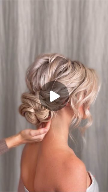 Kasia Fortuna on Instagram: "When it comes to creating a low textured bun, the process is typically quite similar in most cases. Start by dividing the ponytail into 2 or 3 sections, and then twist each section, making sure that the edge of the bun appears round. Before finalizing the shape, use plain long pins to map out the desired form just like I’m doing in the video. Adjust the strands until you are completely satisfied, and then replace the pins with standard grips to secure the style.  It’s important to note that keeping the bottom of the bun close to the nape of the neck is crucial, as a visible gap would look disproportionate.  If you’re interested in learning how to create this updo, check out my stories for a link to our Online Academy. @kristinagasperasacademy #accessories @deco Low Textured Bun, Textured Bun, Low Bun Updo, Wedding Bun, The Bun, Online Academy, Wedding Updo, Wedding Videos, Wedding Hair And Makeup