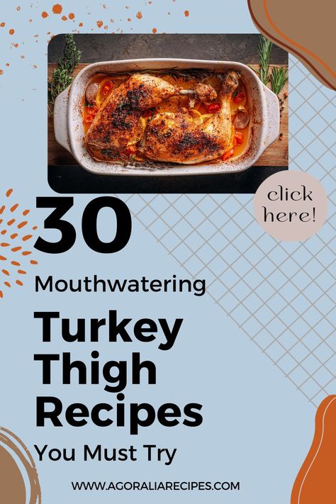 Savor the richness of turkey thigh recipes, a delectable and sometimes underestimated choice for a truly satisfying meal. This article combines a diverse compilation of turkey thigh recipes, showcasing versatile cooking techniques such as roasting, air frying, smoking, baking, and grilling. Whether you prefer classic flavors or seek something new and exciting, there's a culinary delight for everyone in this comprehensive collection. Smoked Turkey Thighs, Turkey Thigh Recipes Oven, Turkey Thigh Recipes Slow Cooker, Turkey Thighs Crockpot, Turkey Thighs Recipe, Turkey Thigh Recipes, Roasted Turkey Thighs, Slow Cook Turkey, Turkey Thigh