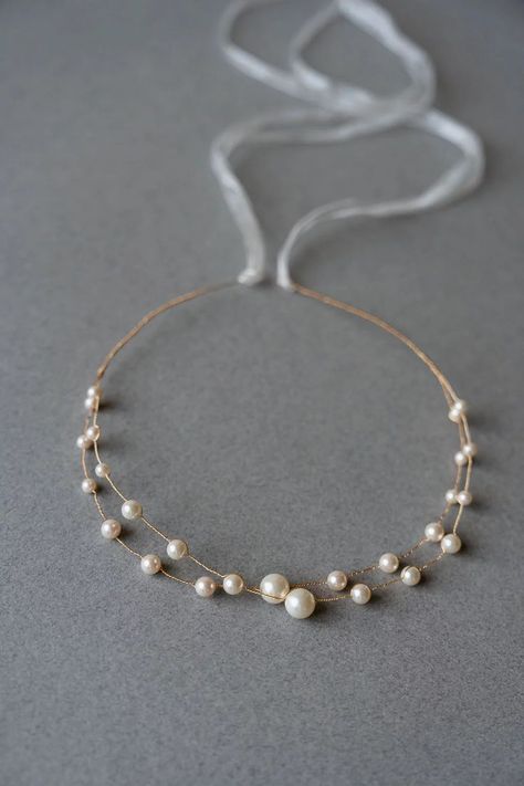 Diy Hair Jewelry, Pearl Bridal Headband, Headband Jewelry, Tarnished Jewelry, Handmade Jewelry Tutorials, Bride Accessories, Pearl Bridal, Handmade Wire Jewelry, Pearl Headband