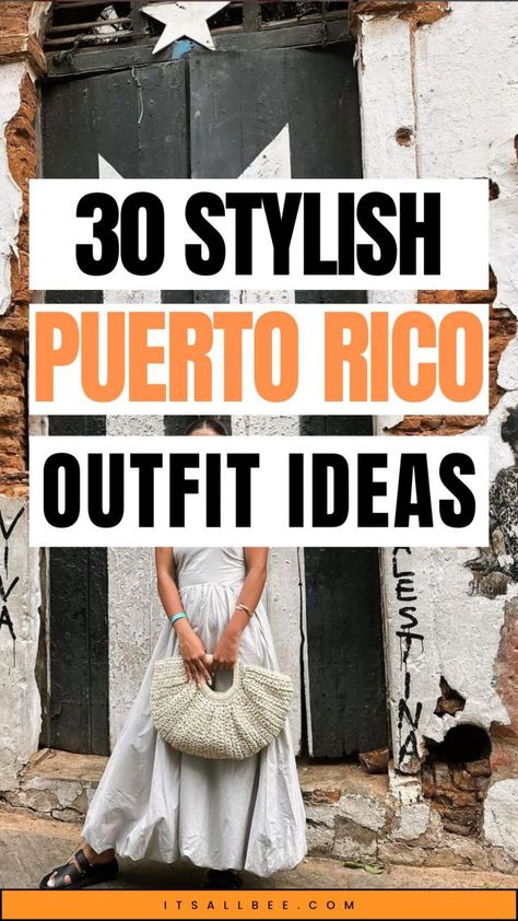 Discover stylish outfit ideas for your Puerto Rico adventure. From beach-ready ensembles to chic streetwear, explore our fashion guide to look fabulous while enjoying the island's vibrant culture and stunning landscapes. Perfect for every occasion, from brunch to beach days! Puerto Rico Aesthetic, Puerto Rico Vacation, Puerto Rico Vacations, Puerto Rico Packing List, Beach Outfit, Summer Aesthetic, Summer Aesthetic Vibes, Travel Aesthetic, Cute Vacation Outfit, Tropical Aesthetic, Ocean Vibes Puerto Rico Outfit Ideas, Old San Juan Puerto Rico Outfit, Puerto Rico Vacation Outfits, Puerto Rico Outfits, Exploring Outfit, Fall Vacation Outfits, Island Vacation Outfits, Cute Outfits To Wear, Tropical Aesthetic