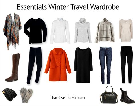 Travel Essentials Packing List for Winter (Cold Weather) Travels Winter Travel Wardrobe, Cold Weather Travel, London Outfits, Pack Rat, Winter Packing List, Packing Essentials List, Project 333, Packing Travel, Canada Trip