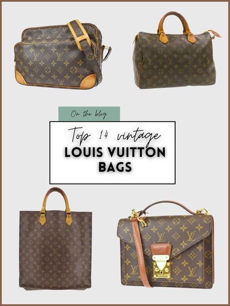 In this article we'll look at what Louis Vuitton vintage is, review most popular and timeless vintage silhouettes and highlight what you need to take into account before purchasing a vintage item. We gathered a list of best vintage Louis Vuitton bags under $1,000 (most of them actually under $500) with their names and pictures for handbag lovers searching for a perfect vintage Louis Vuitton purse. Let's start! 2000s Louis Vuitton, Classic Louis Vuitton Handbags, Louis Vuitton Bag Vintage, Vintage Louis Vuitton Bag, Louis Vuitton Vintage Handbags, Vintage Lv Bag, Louis Vuitton Vintage Bag, Louis Vuitton Handbags Prices, Vintage Louis Vuitton Handbags