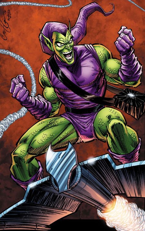 Green Goblin - Comic Book Artwork : Photo ... °° | Marvel Villains Phreek: Green Goblin ... Goblin Pictures, Comic Superman, Norman Osborn, Comic Book Villains, Comic Marvel, Comic Book Art, Comic Villains, Spiderman Spider, Book Artwork