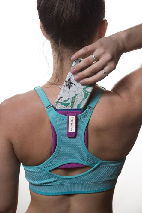 Koala Clip - Running and Fitness Sports Bra Phone Pocket – Koala Clip LLC Sports Bra Diy, Tights And Shorts, Running Phone Holder, Bob Stroller, Virtual Run, Tennis Shop, Sports Headbands, Phone Pouch, Sports Accessories