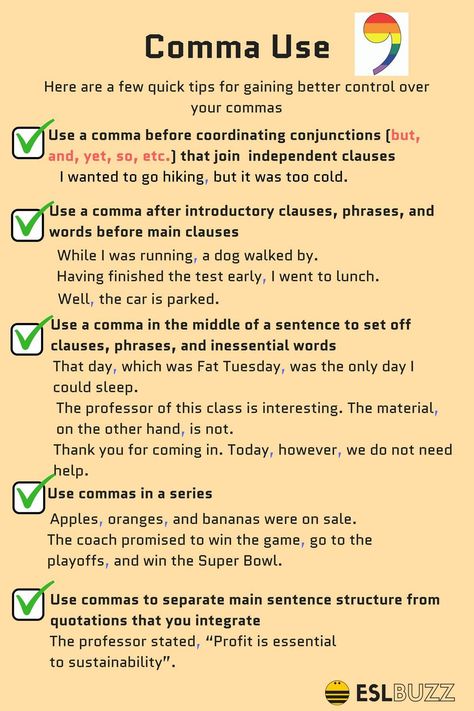 The comma separates the structural elements of a sentence into manageable segments. English Notes, English Grammar Rules, Essay Writing Skills, Teaching Grammar, S Name, College Tips, Good Vocabulary Words, English Writing Skills, Grammar Lessons