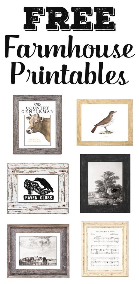 Free Farmhouse Printables Library - Hello Farmhouse Free Farmhouse Printables, Farmhouse Artwork, Farmhouse Printables, Pretty Printables, Free Printable Wall Art, Free Printable Art, Farmhouse Art, Love Free, Old Signs