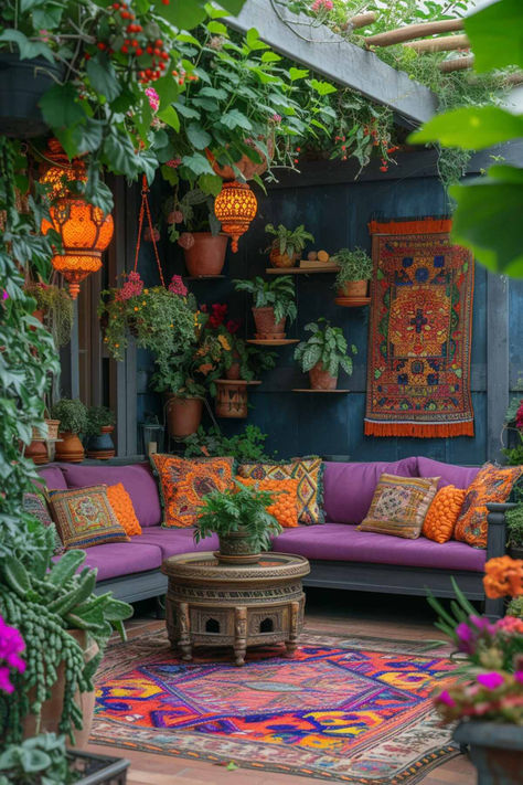 42 Charming Corner Garden Ideas to Add Style to Your Yard Boho Patio, Corner Garden, Backyard Garden Design, Balcony Design, Outdoor Patio Decor, Futurism, Backyard Patio Designs, Patio Ideas, Diy Patio