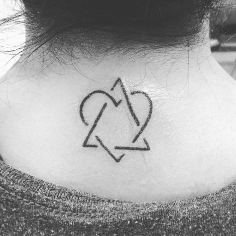 Adoption tattoo. International symbol for adoption. Neck tattoo. Adoption Tattoo Ideas, Adoption Symbol Tattoos, Adoption Tattoo, Adoption Symbol, Moms Tattoo, Adoption Signs, Bali Tattoo, Horse Tattoo Design, Family Symbol