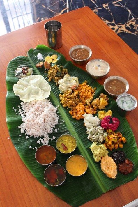 Onam Sadya | Onam Sadya Recipes | Kerala Lunch Menu Onam Food, Onam Sadya, Onam Sadhya, Onam Festival, Raw Banana, Hindu Ceremony, Kerala Food, Vegetarian Lunch, Pretty Kitty