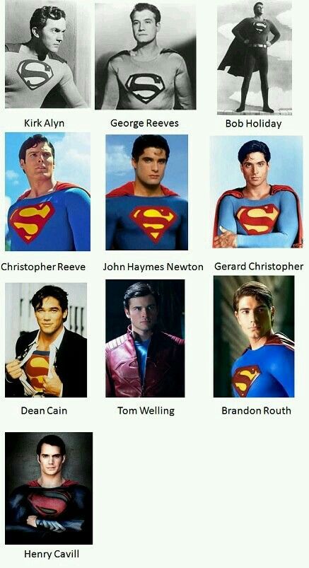 Who's your favorite Superman? Dean Cain Clark Kent, Clark Kent Comic, Kal El Superman, Christopher Reeves, Clark Kent Superman, Superman Actors, Logo Superman, George Reeves, Christopher Reeve Superman