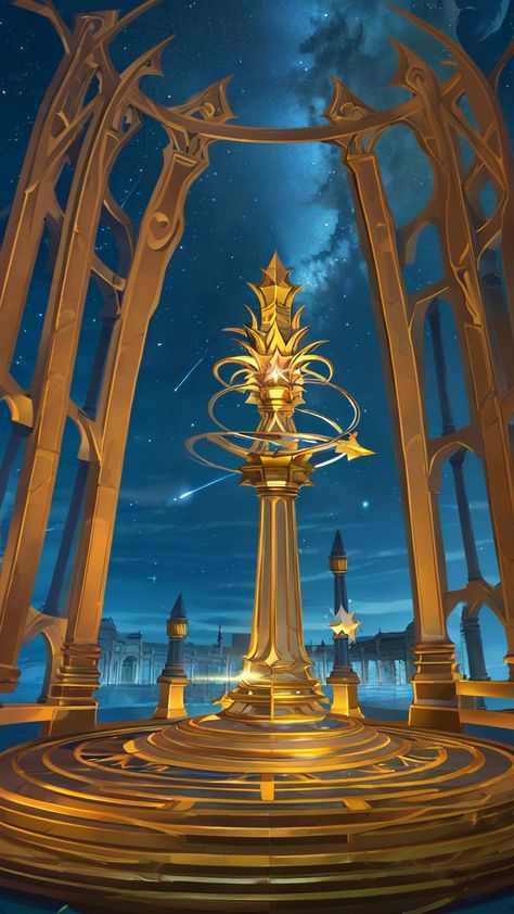 Journeying Through Time and Fantasy The Allure of a Golden Clock Tower in Magic: The Gathering Artwork - vresim Golden Clock Aesthetic, Fantasy Clock Tower, Magic Tower Fantasy Art, Magic Tower, Tower Stand, Life Symbol, Landscape Concept, Clock Tower, Magic The Gathering