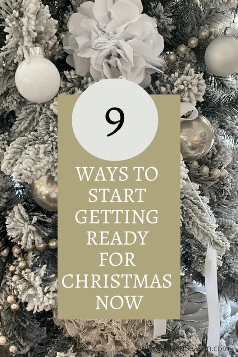 9 Ways to Start Getting Ready for Christmas Now Holiday Organization Storage, Organized Christmas, Christmas Colour Schemes, Holiday Cleaning, Getting Ready For Christmas, Holiday Organization, Get Ready For Christmas, Holiday Prep, Hot Outside