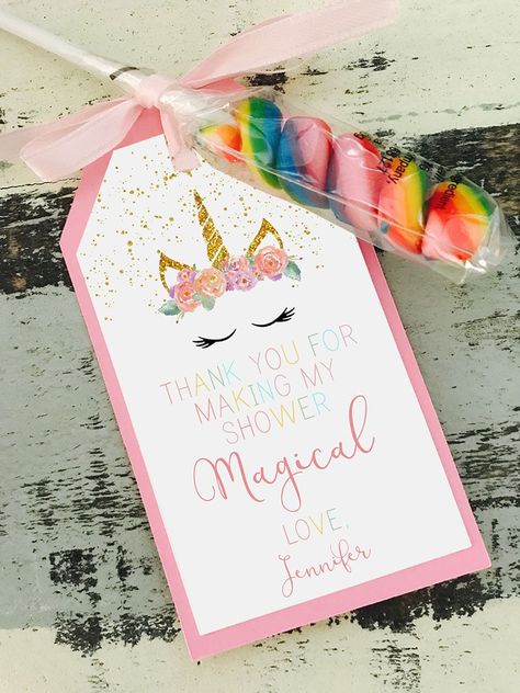 Unicorn Baby Shower Theme, Unicorn Baby Shower Decorations, Printable Unicorn Birthday, Unicorn Themed Birthday Party, Unicorn Printables, Unicorn Party Supplies, Baby Shower Tags, Unicorn Party Favors, Unicorn Birthday Party