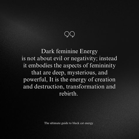 Embrace the allure of dark feminine energy. 🔮✨ Dive deep into my new ebook that celebrates the power, mystery, and wisdom within every woman. Click the link in my bio to unleash your inner goddess today! 📚💫 #DarkFeminineEnergy #Empowerment” Dark Feminine Definition, Embrace Your Darkness, Quotes About Feminine Energy, Dark Feminine Bio, Dark Female Energy, Dark Feminine Affirmations, Feminine Energy Quotes, Feminine Definition, Internal Beauty