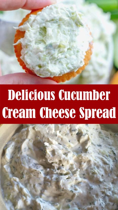 Delicious Cucumber Cream Cheese Spread – Reserveamana Little Weenies Recipe, Cucumber Spread, Cucumber Dip Recipe, Cucumber Cream Cheese, Cream Cheese Spread Recipes, Cucumber Appetizers, Cucumber Dip, Cream Cheese Pasta, Cream Cheese Appetizer