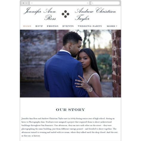 How To: Wedding Website Bio Examples, Tips, And What to Include Our Story Wedding Website Examples, Our Story Wedding, Website Bio, Wedding Website Examples, Website Examples, Story Wedding, Senior Year Of High School, Andrew Christian, The Wedding Date