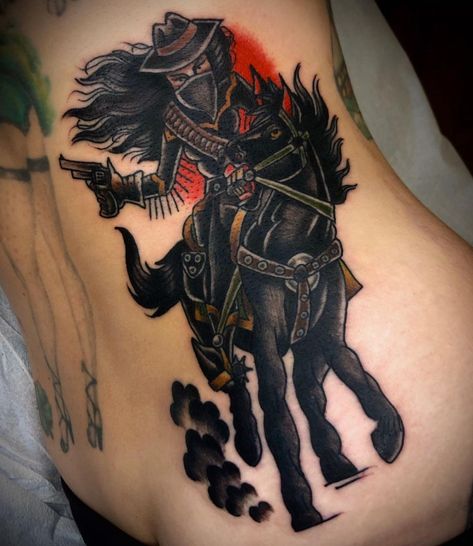 KATE & COLLINS & TATTOOS on Instagram: “Cowgirl bandit! From my flash. For tattoos please text (484)362-9665🐎 thanks for looking” Riding Horse, Back Tattoos, Tattoo Inspo, Body Mods, Horse Riding, Tattoos And Piercings, I Tattoo, Tatting, Old School