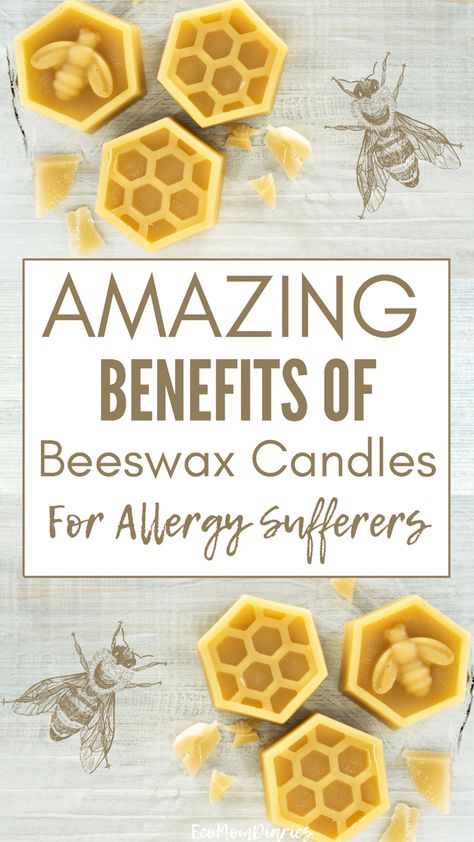 Mason Jar Beeswax Candles Diy, Beeswax Candles Benefits, Soy Vs Beeswax Candles, Natural Air Purifier Diy, Benefits Of Beeswax Candles, Beeswax Melts Recipes, Beeswax Wax Melts Diy, Healthy Candles Natural Diy, Beeswax Candle Recipe