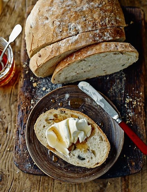 Multi-seed loaf - Sainsbury's Magazine Seeded Bread Recipes, Bread Sourdough, A Loaf Of Bread, Seed Bread, Breads & Buns, British Bake Off, Loaf Of Bread, Great British Bake Off, Bread Bun