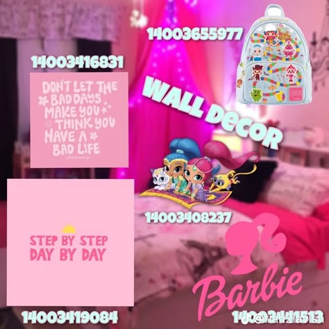 Barbie Doll House Decal Bloxburg, Berry Avenue Sanrio Decal Codes, Family Picture Codes Bloxburg, Berry Avenue Codes Pictures Barbie, Pink Rug Codes For Berry Ave, Ice Cream Parlor Decals Bloxburg, Kids Room Bloxburg Ideas, Princess Decals Bloxburg, Decal Ideas Berry Ave